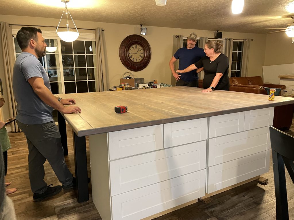 boise custom maple dining table and wood countertop